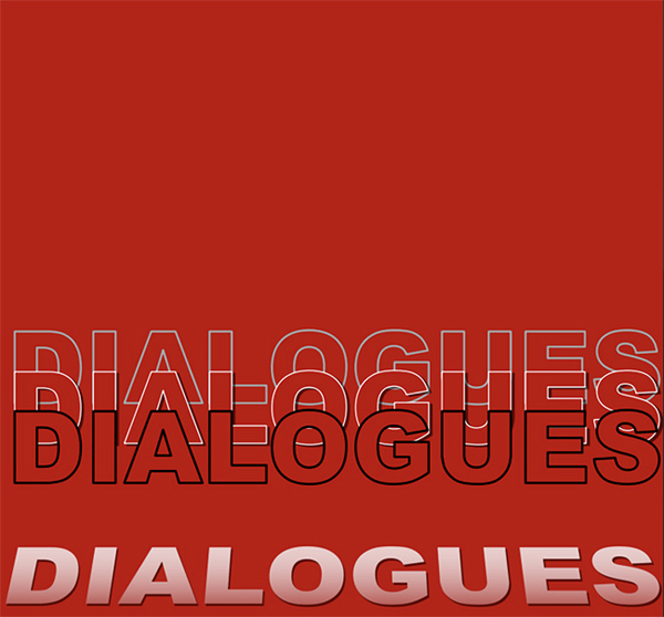 Poster for Dialogues art exhibition